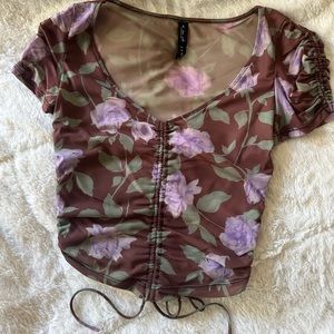 Free People Floral Top